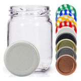 Kit 10 Potes De Vidro Para Temperos Condimentos Geleias