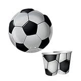 KIT 10 Pratos Copos De Bola De Futebol Papel Festa Decoração - UDlandia