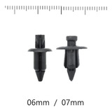 Kit 10 Presilha Grampo Trava 6mm 7mm Fixação Carenagem Moto
