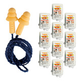 Kit 10 Protetor Auricular Plug Silicone 18db Ca 11512 Maxxi Royal Cor Amarelo
