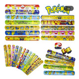 Kit 10 Pulseira Bate Enrola Personalizada Heróis Sereia Etc