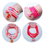 Kit 10 Pulseiras Infantil Meninas Revenda