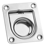 Kit 10 Puxador De Tampa Em Aço Inox Para Barcos 65 X 55 Mm