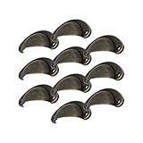 Kit 10 Puxadores Concha Para Móveis Armários Colonial 64mm Ouro Envelhecido 