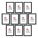 Kit 10 Quadros A4