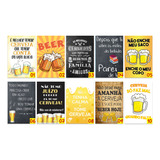 Kit 10 Quadros Bar Boteco Cerveja Beer Retro 14x20