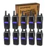 Kit 10 Rádio Comunicador Walk Talk Baofeng Dual Band Uv-82