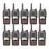 Kit 10 Radio Ht Walk Talk Dual Band Uhf Vhf Fm Baofeng Uv6r