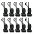 Kit 10 Rádio Uhf 16 Canais Comunicador Fone Walktalk Bf-777s