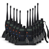 Kit 10 Radios Comunicador Dual Band Baofeng Uv 5r Vhf Uhf