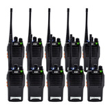 Kit 10 Rádios Comunicador Vhf uhf Fm Baofeng 777s Walktalk