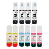 Kit 10 Refil Tinta Para Epson T544 L3110 L3250 L3150