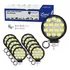 Kit 10 Refletor Holofote Luminaria Lumi Farol 27w 12v/24v Cor Da Carcaça Preto Cor Da Luz Branco-frio 6500k