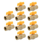 Kit 10 Registro Esfera Pvc Soldavel 3 4 Ou 25mm