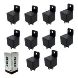 Kit 10 Rele Auxiliar Universal Reversor 12v 40a 5 Terminais