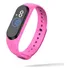 Kit 10 Relogio Bracelete Pulseira Digital Led M6/m8 Correia Rosa Bisel Rosa Fundo Rosa