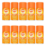 Kit 10 Repelente Insetos Off Family Aerossol 165ml 