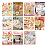 Kit 10 Revistas Bordado Tecido Ponto Xadrez Crochê