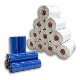 Kit 10 Rls Etiqueta 50x30 2 Col Bopp Fosco 5 Ribbon Misto Cor Branco