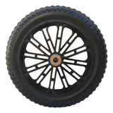 Kit 10 Rodas Pneu Maciço Com Rolamento Alcalay Rd 03