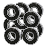 Kit 10 Rolamento 6201 2rs Zz Skate Longboard Patins Abec