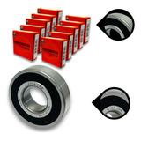 Kit 10 Rolamento Para Alternador 6204 2rs 47x20x14mm Gtop