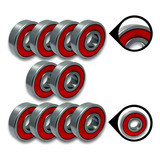 Kit 10 Rolamentos 6303 2rs 17x47x14 Aço Cromo