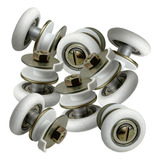 Kit 10 Roldana Excêntrica P Box janela E Porta De Vidro 8mm