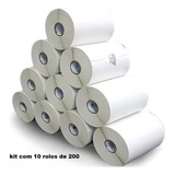 Kit 10 Rolos Etiqueta 10x15 Cm 100x150 Mm Termica Serrilha Ecommerce Opcao Etiquetas