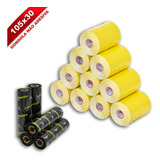 Kit 10 Rolos Etiqueta Gondola 105x30 Amarela 5 Ribbons Cor Amarelo Adegraf