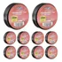 Kit 10 Rolos Fita Isolante 18mm X 20m Force Line Cor Preta Anti Chamas