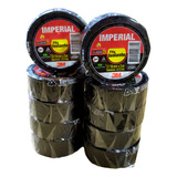 Kit 10 Rolos Fita Isolante 3m Imperial 18mm X 5 Metros Preta