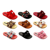 Kit 10 Sandalia Estampada Slide Beach