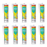 Kit 10 Selante Vedante Pu30 Bege Bisnaga 300ml Quartzolit