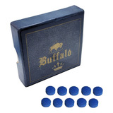 Kit 10 Solas De Couro 12mm Buffalo P Tacos De Sinuca Bilhar
