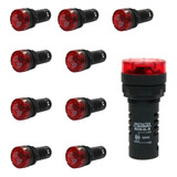 Kit 10 Sonalarme Buzzer 22mm 220v Bz20 2l r Metaltex