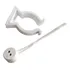 Kit 10 Soquete Tubular T5 G5   10 Abraçadeira P  Lâmpada T5