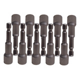 Kit 10 Soquetes Magneticos P Parafusadeiras Noll 5 6