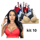 Kit 10 Soutien Reforçado Básico Modelo Comum Alça Regulável