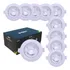 Kit 10 Spot 7w Branco Quente Led Easy Redondo Bivolt Embutir 100v 240v