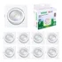 Kit 10 Spot De Led 10w Alltop Embutir Móvel Quadrado 6500k 