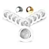 Kit 10 Spot Led Cob 5w Dicróica Direcionável Redondo Embutir