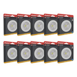 Kit 10 Spot Led Redondo Embutir 3000k 5w Bivolt Avant Cor Branco quente 3000k 110v 220v