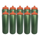 Kit 10 Squeeze Tipo Gatorade 1 Litro Verde laranja