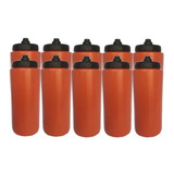 Kit 10 Squeeze Tipo Gatorade 1lt Rythmoon Liso Laranja preto