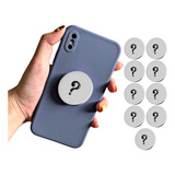 Kit 10 Suporte Anel Dedo Apoio Selfie Celular Pop Clip