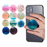 Kit 10 Suporte Anel Dedo Apoio Selfie Celular Pop Clip