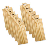 Kit 10 Tábuas Retangulares 30x13 Mesa Posta Petisco Frios