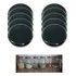 Kit 10 Tampas Plástica Pretas 110 Mm Para Pote Palmito
