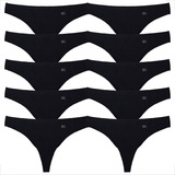 Kit 10 Tanga Fio Corte A Laser Feminina Moderna Atacado